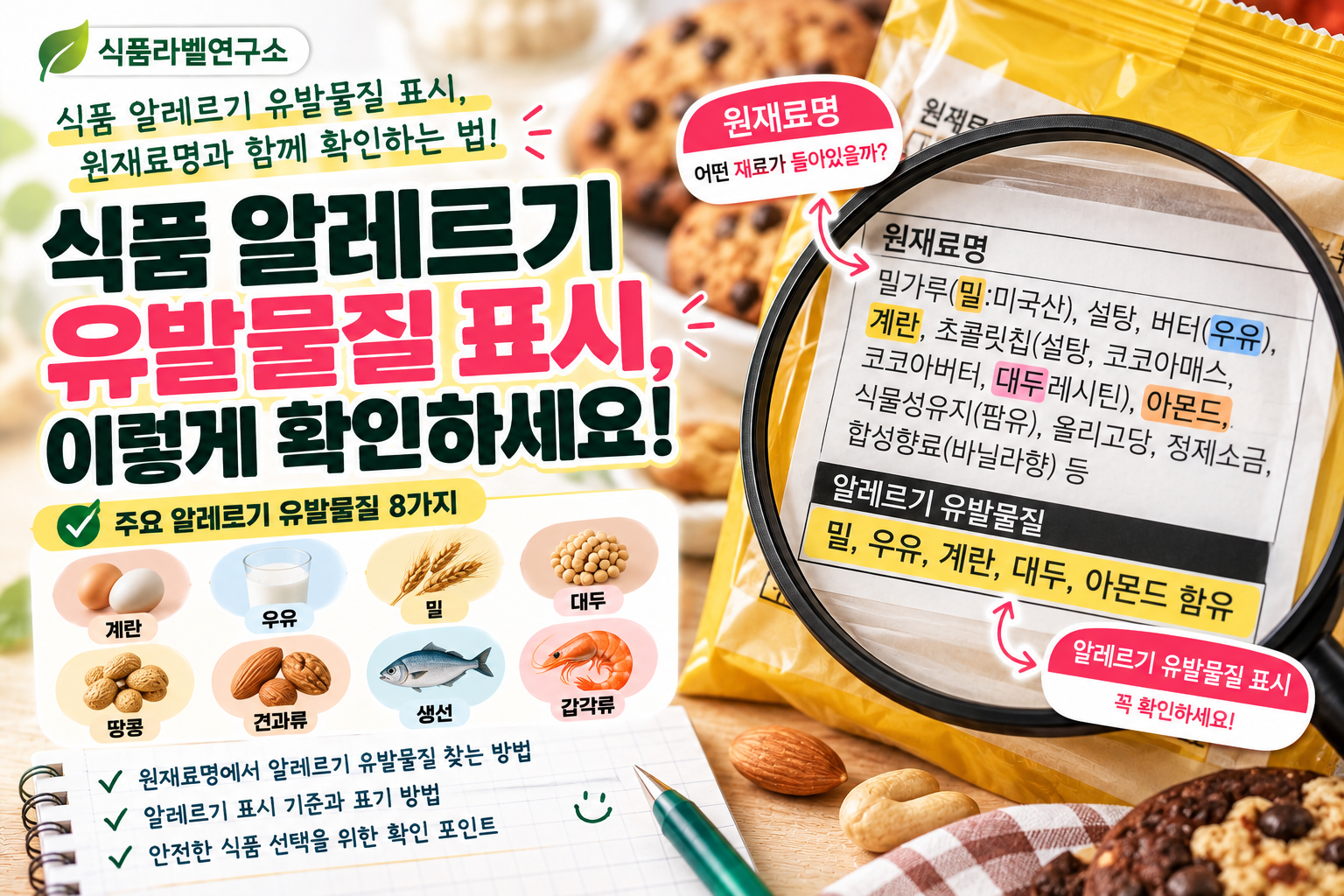 식품 알레르기 라벨 확인법